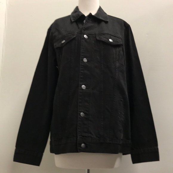 Forever 21 Jackets & Blazers - Forever 21 Black Denim AC/DC Jacket